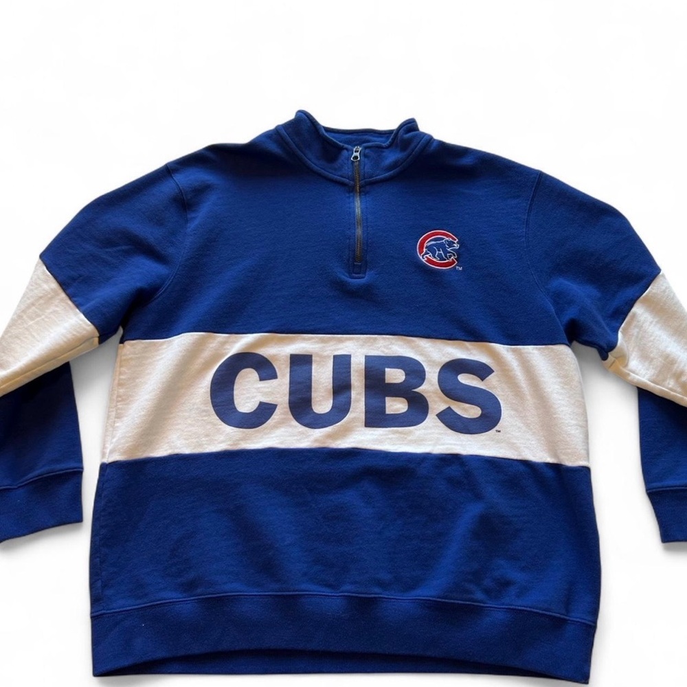 Chicago Cubs 1/4 Zip Pullover Sweatshirt -
XL